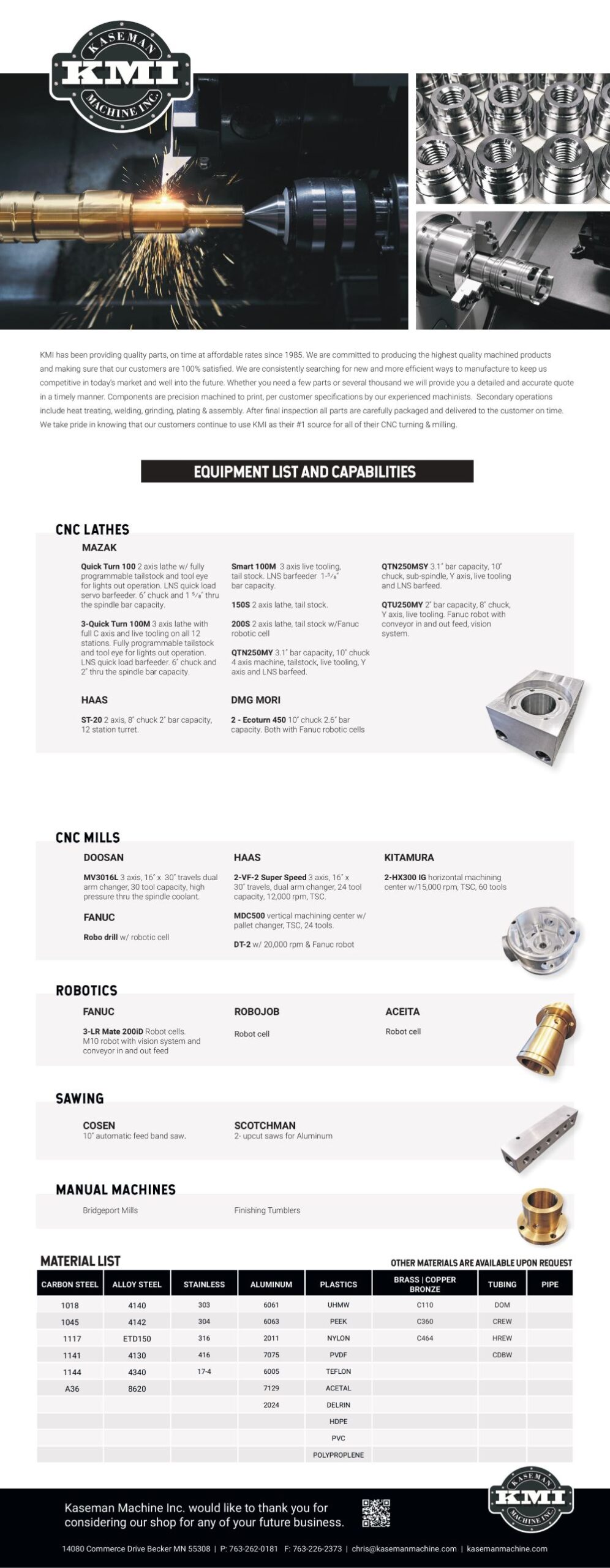 Equipment List